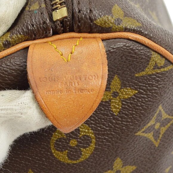 Louis Vuitton SPEEDY 35 HANDBAG PURSE MONOGRAM CANVAS - Picture 6 of 9